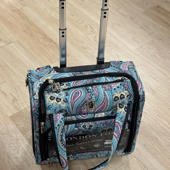 Paisley London Fog Cabin Luggage London Fog Purple Paisley Luggage